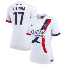 Paris Saint-Germain Vitinha #17 Bortedrakt Kvinner 2024-25 Kortermet